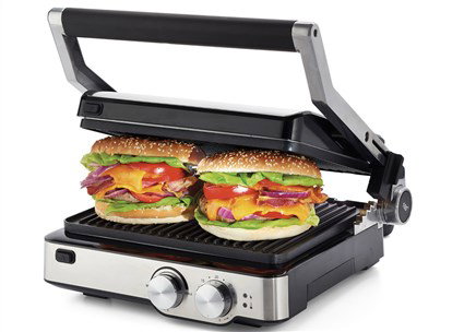 Ariete 1918 Grill Eléctrico Grill&Taste para Bocadillos, Carnes a la Parrilla, Tostadas y Pizza con Termostato y Apertura 180º Ariete 1918 Grill Eléctrico Grill&Taste para Bocadillos, Carnes a la Parrilla, Tostadas y Pizza con Termostato y Apertura 180º