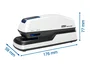 Rapid Grapadora Eléctrica Optima Grip Portátil Compacta, Grapado Automático o Manual, Capacidad 20 Hojas, Gris/Negro