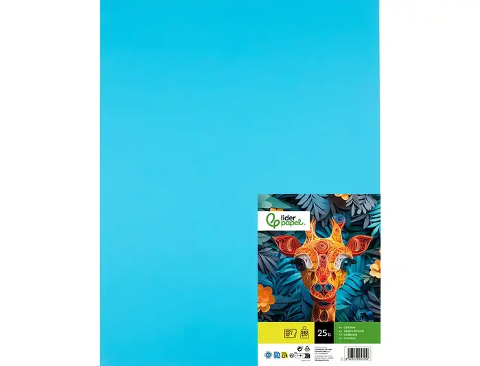 Liderpapel Cartulina Celeste 50x65 cm 240g/m2 (25 hojas)