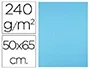 Liderpapel Cartulina 50x65 cm 240g/m2 Celeste Paquete de 25 Hojas para Dibujo y Manualidades