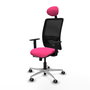 PIQUERAS Y CRESPO Silla de oficina Zulema Rosa y Negro