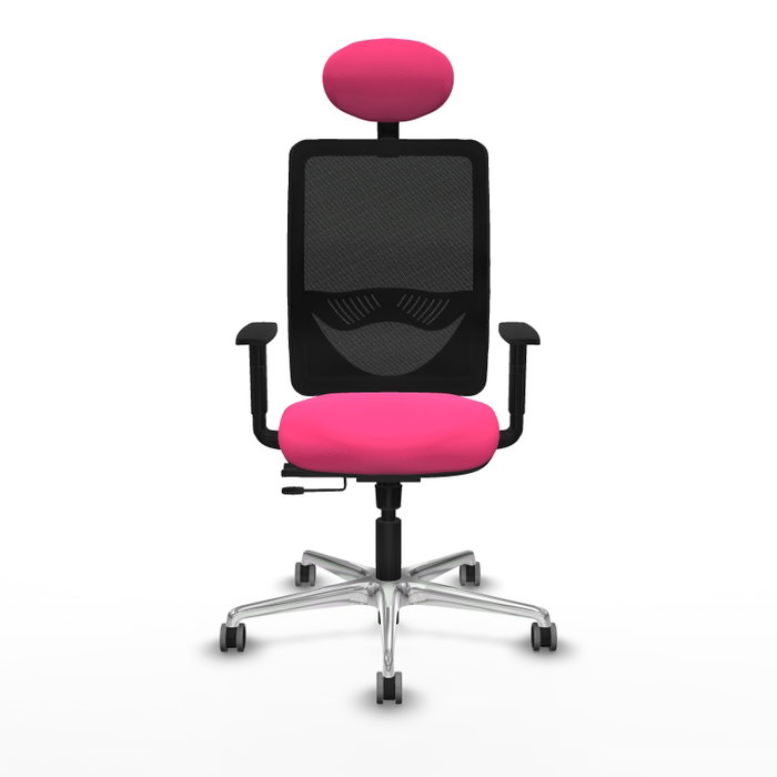 PIQUERAS Y CRESPO Silla de oficina Zulema Rosa y Negro