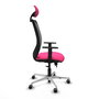 PIQUERAS Y CRESPO Silla de oficina Zulema Rosa y Negro