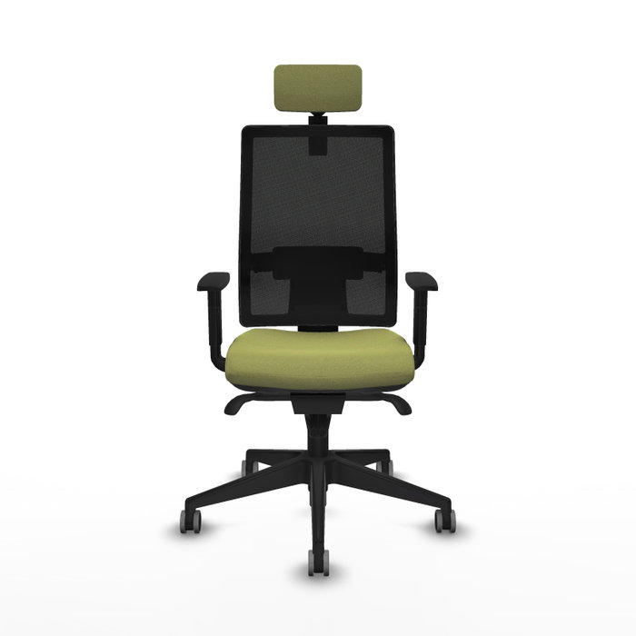 PIQUERAS Y CRESPO Silla de oficina Horna con mecanismo Sincro, Verde oliva y Negro PIQUERAS Y CRESPO Silla de oficina Horna con mecanismo Sincro, Verde oliva y Negro