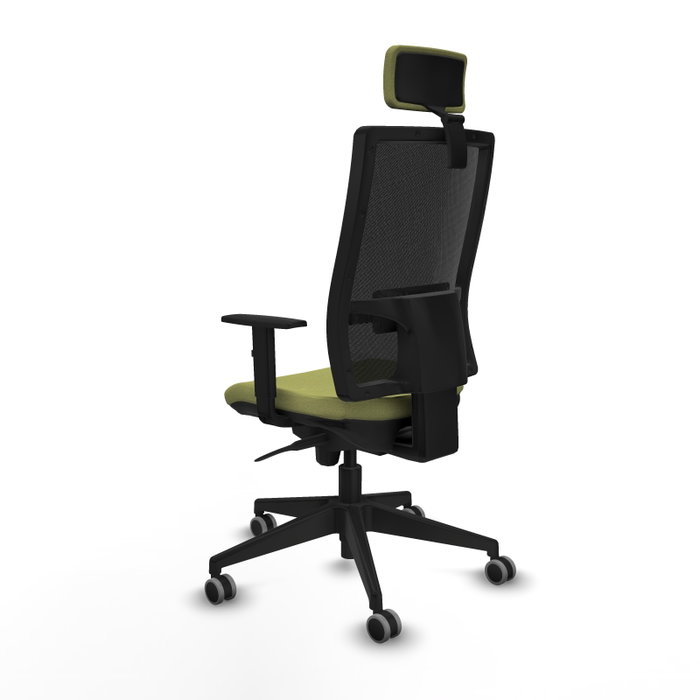 PIQUERAS Y CRESPO Silla de oficina Horna con mecanismo Sincro, Verde oliva y Negro PIQUERAS Y CRESPO Silla de oficina Horna con mecanismo Sincro, Verde oliva y Negro