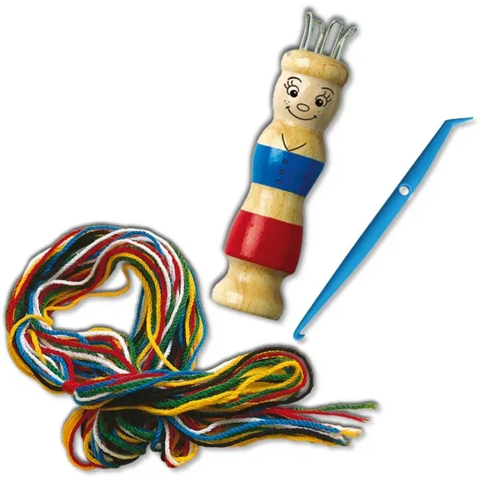Ses Creative Tricotin - Kit de Tejido con Hilos de Diferentes Colores para Niños