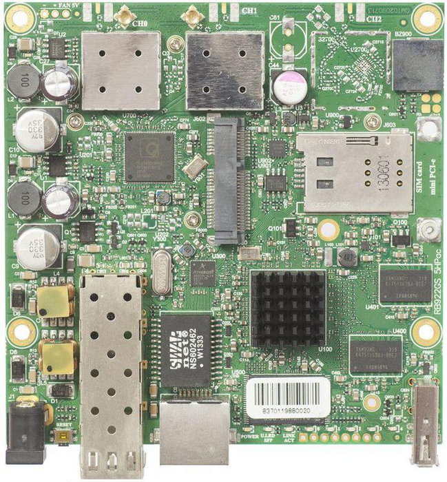 MikroTik RB922UAGS-5HPacD Enrutador Inalámbrico Wi-Fi 5 MikroTik RB922UAGS-5HPacD Enrutador Inalámbrico Wi-Fi 5