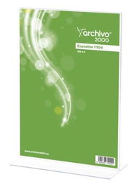 Archivo 2000 Expositor Sobremesa Din A4 Vertical 80x110x215 mm Cristal Transparente