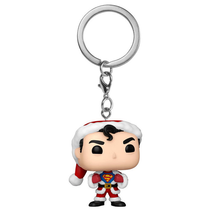 FUNKO Llavero Pocket POP! DC Comics Holiday Superman Exclusive