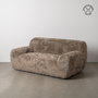 Sofá 2 Plazas Taupe Tejido 185 X 107 X 79,50 cm