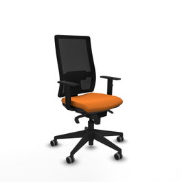PIQUERAS Y CRESPO Silla de oficina Horna Sincro Naranja y Negro