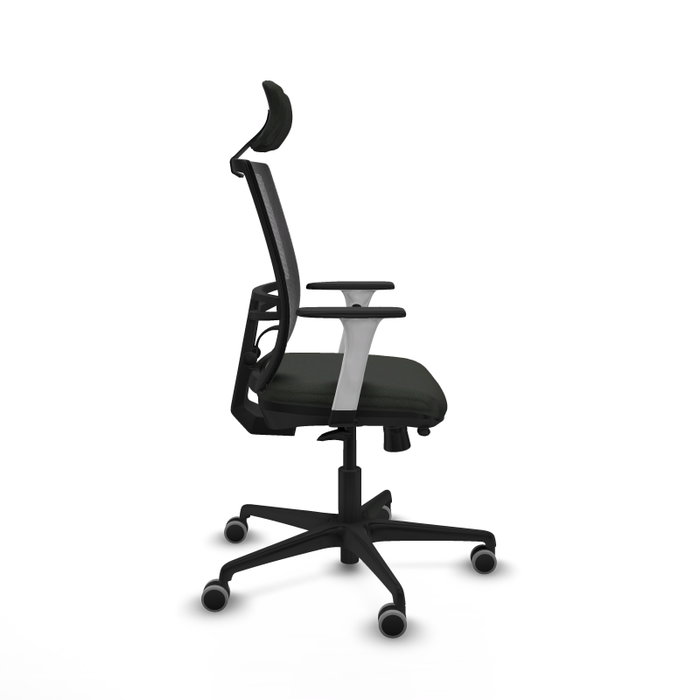 PIQUERAS Y CRESPO Silla de oficina Yunquera con mecanismo Sincro/Traslack, Negro PIQUERAS Y CRESPO Silla de oficina Yunquera con mecanismo Sincro/Traslack, Negro