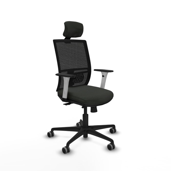PIQUERAS Y CRESPO Silla de oficina Yunquera con mecanismo Sincro/Traslack, Negro PIQUERAS Y CRESPO Silla de oficina Yunquera con mecanismo Sincro/Traslack, Negro