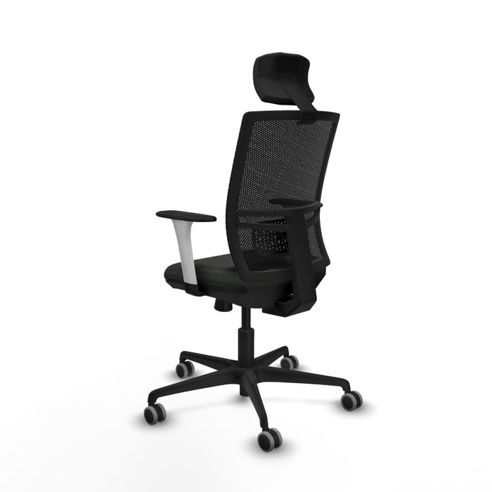 PIQUERAS Y CRESPO Silla de oficina Yunquera con mecanismo Sincro/Traslack, Negro PIQUERAS Y CRESPO Silla de oficina Yunquera con mecanismo Sincro/Traslack, Negro