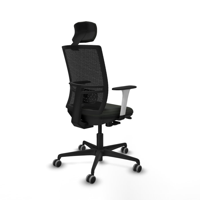 PIQUERAS Y CRESPO Silla de oficina Yunquera con mecanismo Sincro/Traslack, Negro PIQUERAS Y CRESPO Silla de oficina Yunquera con mecanismo Sincro/Traslack, Negro