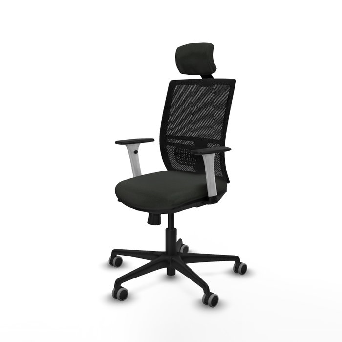 PIQUERAS Y CRESPO Silla de oficina Yunquera con mecanismo Sincro/Traslack, Negro PIQUERAS Y CRESPO Silla de oficina Yunquera con mecanismo Sincro/Traslack, Negro