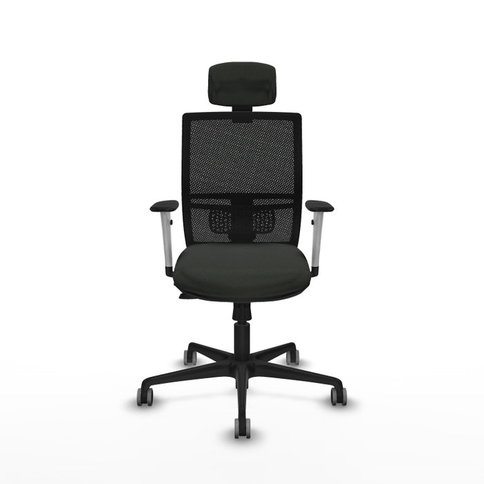 PIQUERAS Y CRESPO Silla de oficina Yunquera con mecanismo Sincro/Traslack, Negro PIQUERAS Y CRESPO Silla de oficina Yunquera con mecanismo Sincro/Traslack, Negro
