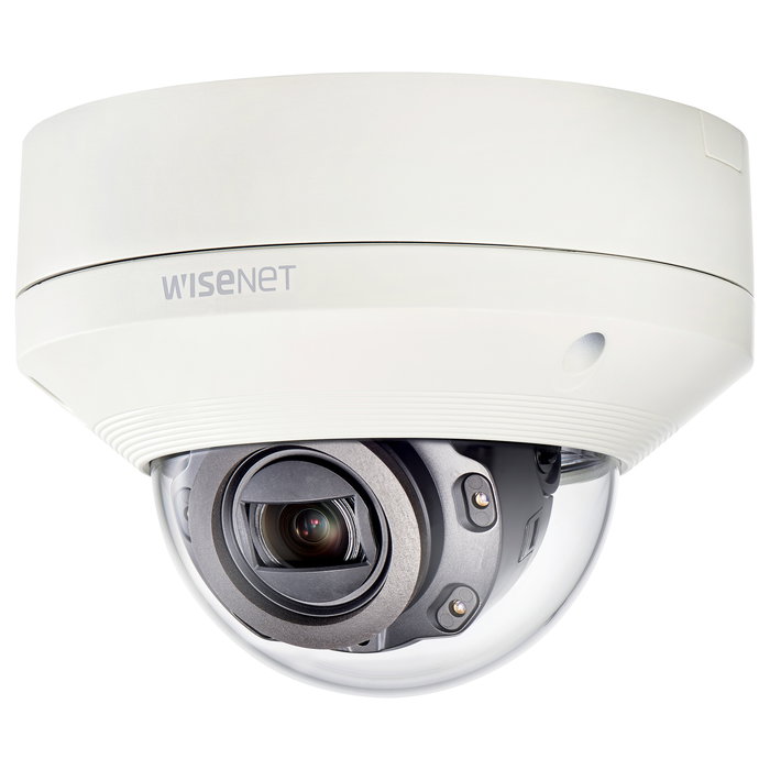 Hanwha Techwin Cámara IP de Seguridad Domo Fija X-Serie XNV-6080RP, 2MP 1080p Full HD, PTZ Digital, Visión Nocturna 50m, PoE, Interior/Exterior IP67 IK10