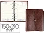 Agenda Anillas Liderpapel Tinde 15x21 cm Dia Pagina Marron Simil Piel Envejecida Papel 70 gr
