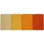 HOB8681181631126 Juego de 4 Toallas de Baño de Algodón, 70 x 140 cm, Color Amarillo