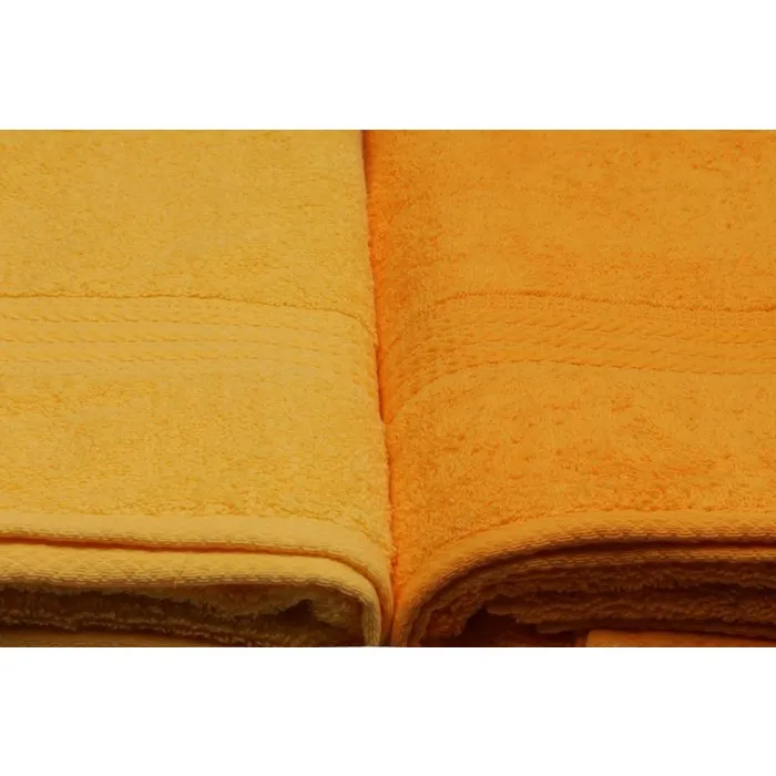 HOB8681181631126 Juego de 4 Toallas de Baño de Algodón, 70 x 140 cm, Color Amarillo HOB8681181631126 Juego de 4 Toallas de Baño de Algodón, 70 x 140 cm, Color Amarillo
