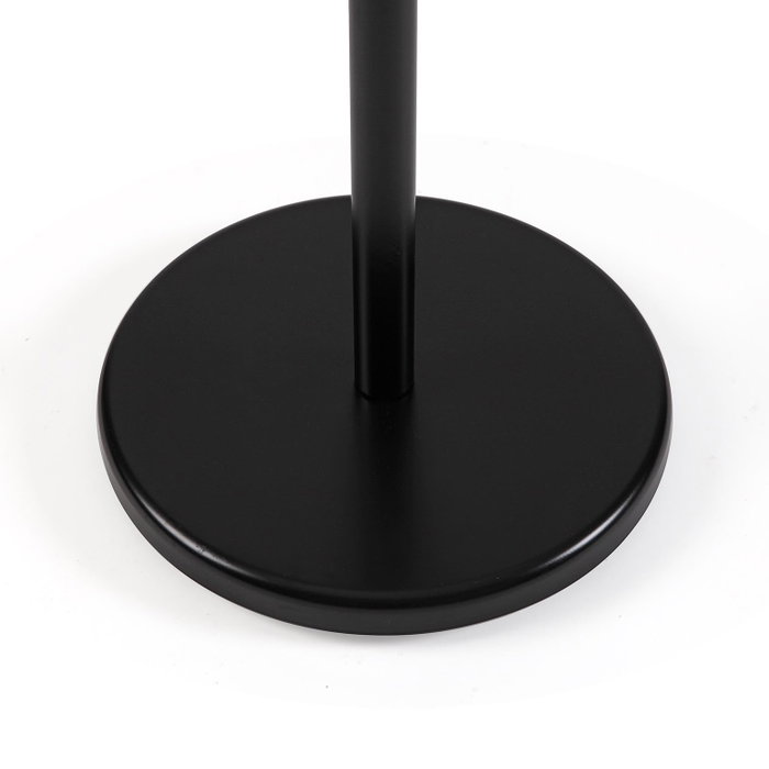 Versa Perchero Negro con Puntas de Madera 30x180 cm