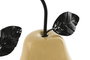 DKD Home Decor Set de 3 Figuras de Pera en Porcelana y Metal, Colección FRUITS