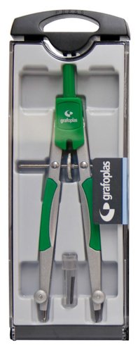 Compas Grafoplas Micrometrico Verde Con Minas Compas Grafoplas Micrometrico Verde Con Minas