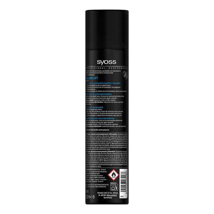 Syoss Laca VOLUME LIFT para Cabello Fino, Volumen Extra-Fuerte y Fijación Duradera, 300 ml