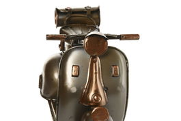 DKD Home Decor Vehiculo Decoracion Vintage Vespa Metal Plateado Champan 11 x 17 x 28 cm