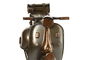 DKD Home Decor Vehiculo Decoracion Vintage Vespa Metal Plateado Champan 11 x 17 x 28 cm
