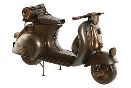 DKD Home Decor Vehículo de Decoración Metal Vespa Plateado