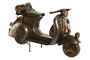 DKD Home Decor Vehículo de Decoración Metal Vespa Plateado