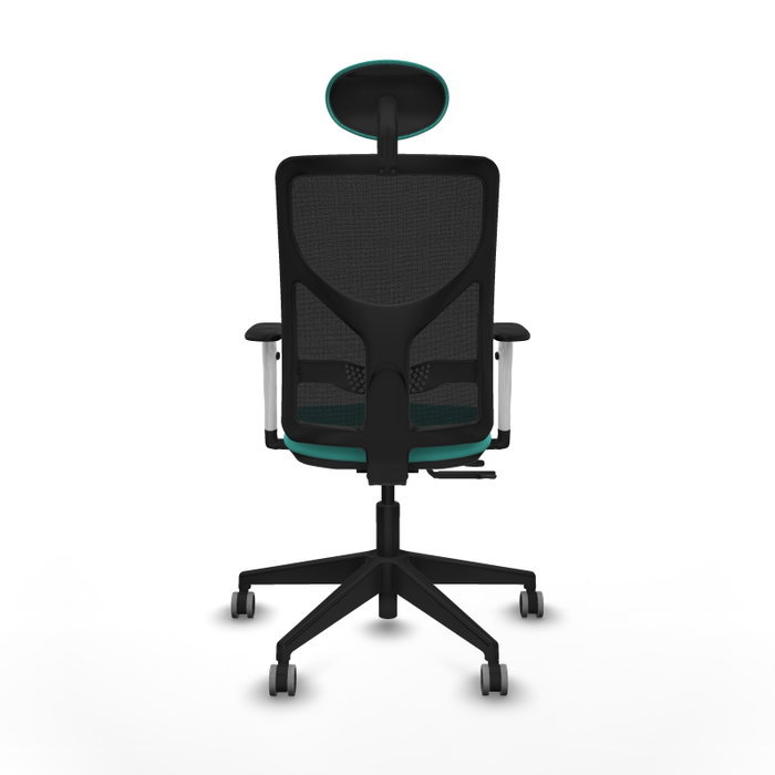 PIQUERAS Y CRESPO Silla de oficina Motilla con mecanismo Sincro/Traslack color Turquesa y Negro PIQUERAS Y CRESPO Silla de oficina Motilla con mecanismo Sincro/Traslack color Turquesa y Negro