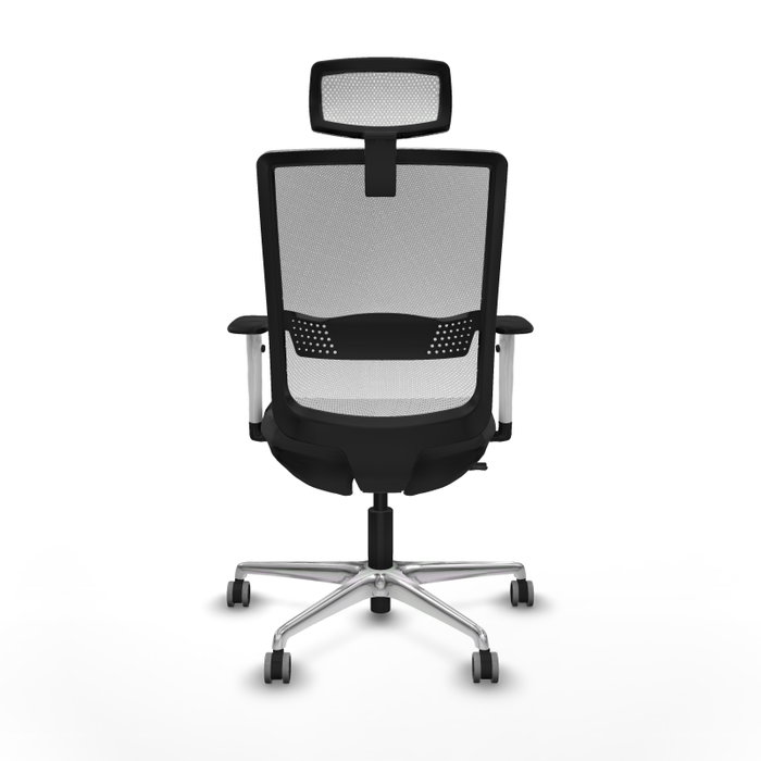 PIQUERAS Y CRESPO Silla de oficina Haches Gris oscuro y Blanco