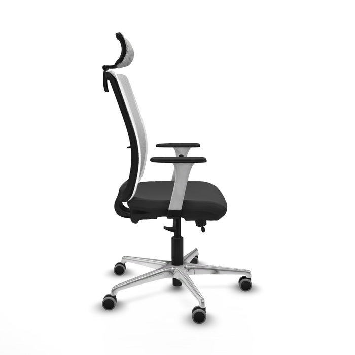 PIQUERAS Y CRESPO Silla de oficina Haches Gris oscuro y Blanco