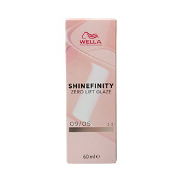 Wella Shinefinity 09/05 Glaze 60 ml, Efecto esmaltado brillo duradero y que no altera la base del cabello