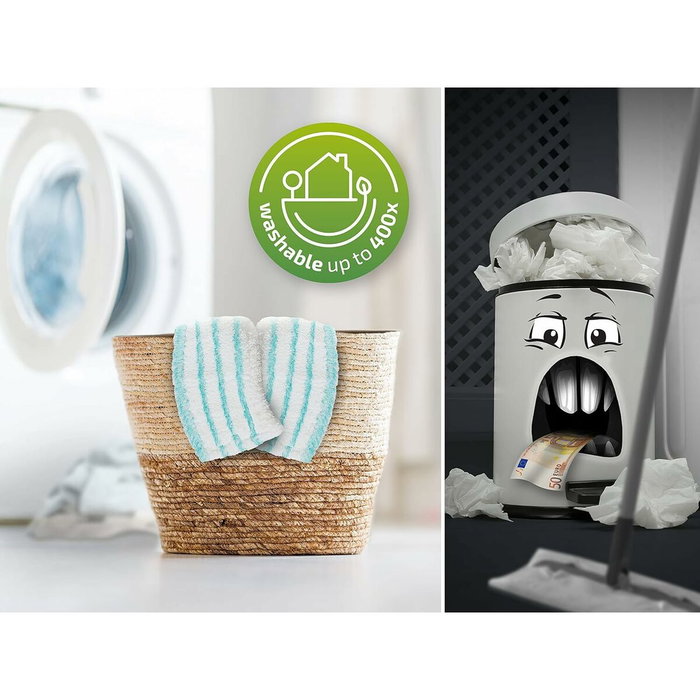 Leifheit fregona profi xl micro duo telescopio verde, mango telescÓpico 80 a 135 cm 367786