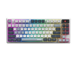 MSI Forge GK600 TKL Wireless SKY US Blanco-Gris
