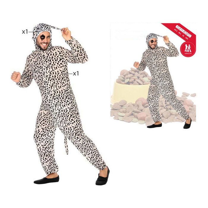 Disfraz de perro dálmata para hombre adulto talla M-L - Mono y gorro