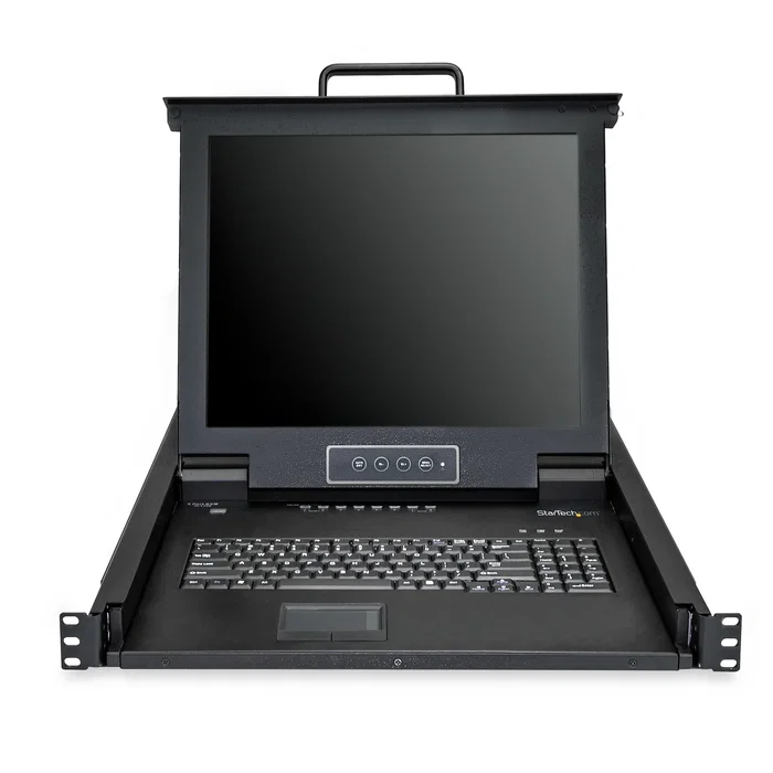 StarTech Consola KVM de montaje en rack 1U con monitor LCD de 17 y 8 puertos VGA