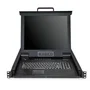 StarTech Consola KVM de montaje en rack 1U con monitor LCD de 17 y 8 puertos VGA