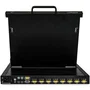 StarTech Consola KVM de montaje en rack 1U con monitor LCD de 17 y 8 puertos VGA
