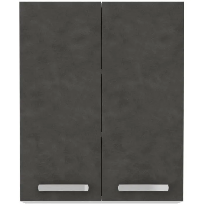 LASSEN Armario Alto Puertas Batientes Gris Mate Ancho 60 cm Fondo 31,6 cm Alto 72 cm LASSEN Armario Alto Puertas Batientes Gris Mate Ancho 60 cm Fondo 31,6 cm Alto 72 cm
