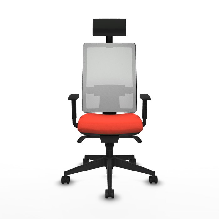 PIQUERAS Y CRESPO Silla de oficina Horna con mecanismo Sincro, Naranja oscuro y Blanco PIQUERAS Y CRESPO Silla de oficina Horna con mecanismo Sincro, Naranja oscuro y Blanco