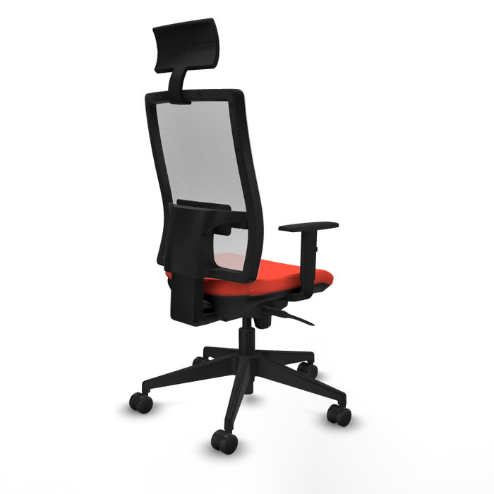 PIQUERAS Y CRESPO Silla de oficina Horna con mecanismo Sincro, Naranja oscuro y Blanco PIQUERAS Y CRESPO Silla de oficina Horna con mecanismo Sincro, Naranja oscuro y Blanco