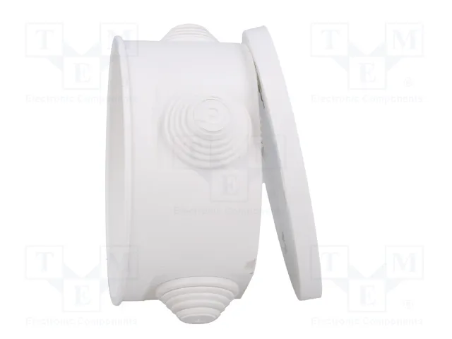 ELEKTRO-PLAST NASIELSK Caja de conexiones blanca con diafragmas de membranas ELEKTRO-PLAST NASIELSK Caja de conexiones blanca con diafragmas de membranas