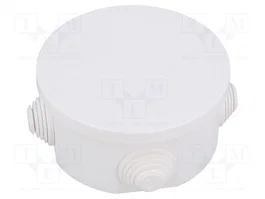 ELEKTRO-PLAST NASIELSK Caja de conexiones blanca con diafragmas de membranas