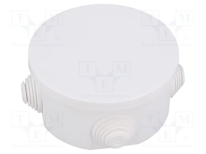 ELEKTRO-PLAST NASIELSK Caja de conexiones blanca con diafragmas de membranas ELEKTRO-PLAST NASIELSK Caja de conexiones blanca con diafragmas de membranas