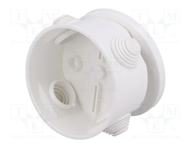 ELEKTRO-PLAST NASIELSK Caja de conexiones blanca con diafragmas de membranas ELEKTRO-PLAST NASIELSK Caja de conexiones blanca con diafragmas de membranas